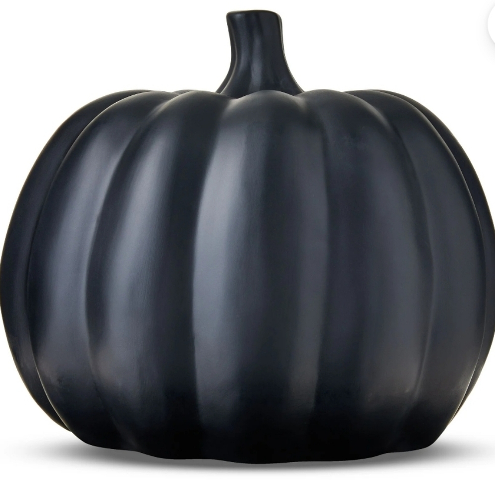 Clay Smiling Pumpkin Decor - Picture 2 of 4